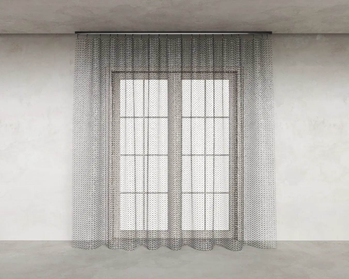 CORTINA DE METAL ARGOLAS