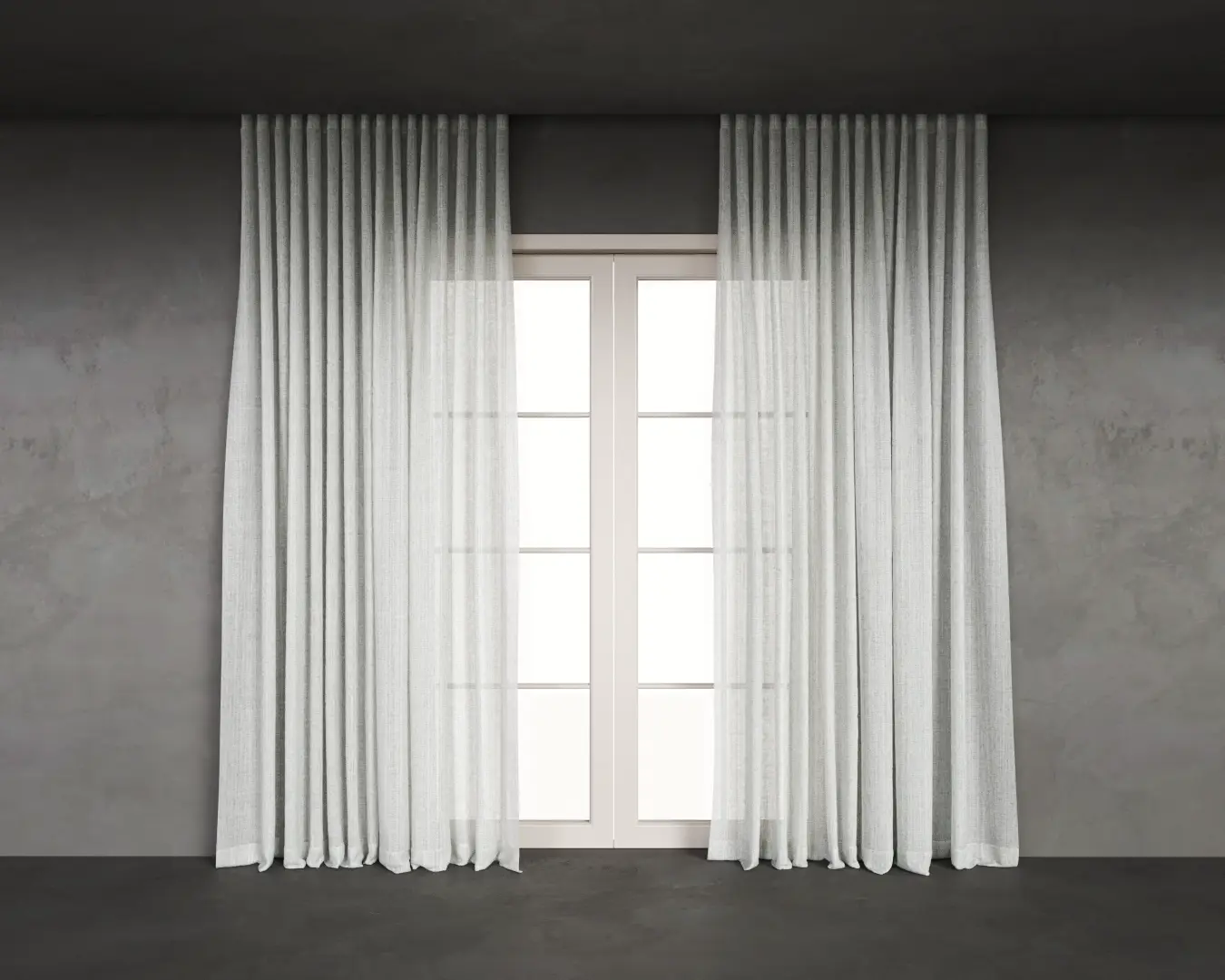 CORTINA FLUIDA LINHO BRANCO