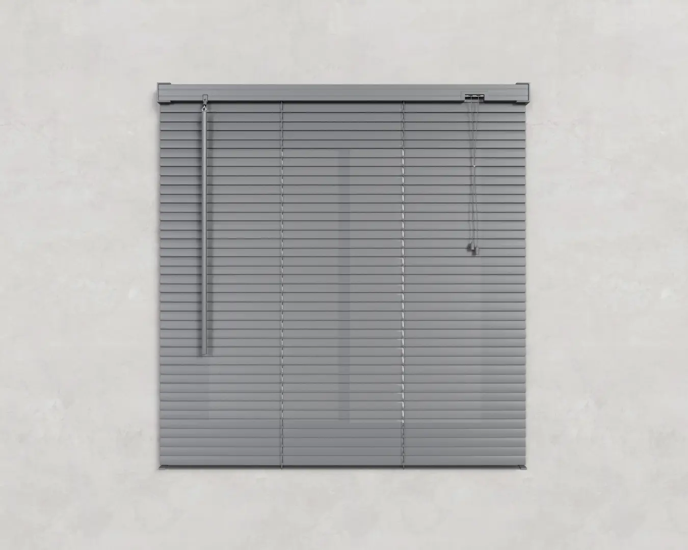 PERSIANA DE PLÁSTICO CINZA FECHADA